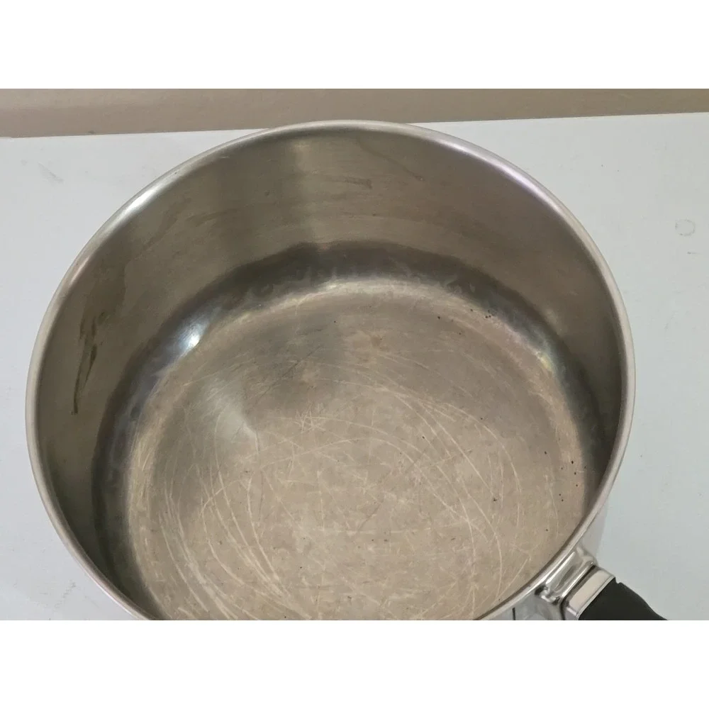 VTG Farberware 2 Qt Saucepan w/ Lid Stainless Steel Aluminum Clad Pot USA Retro